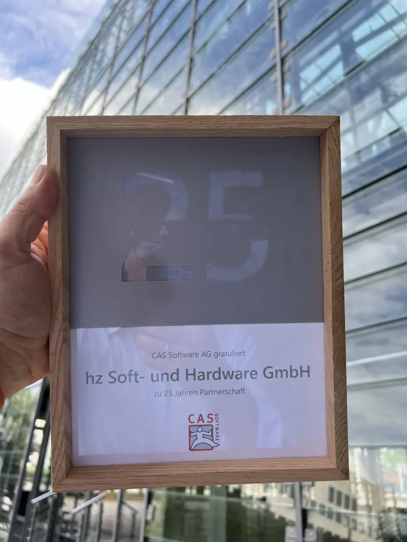 Auszeichnung für 25 Jahre Zusammenarbeit