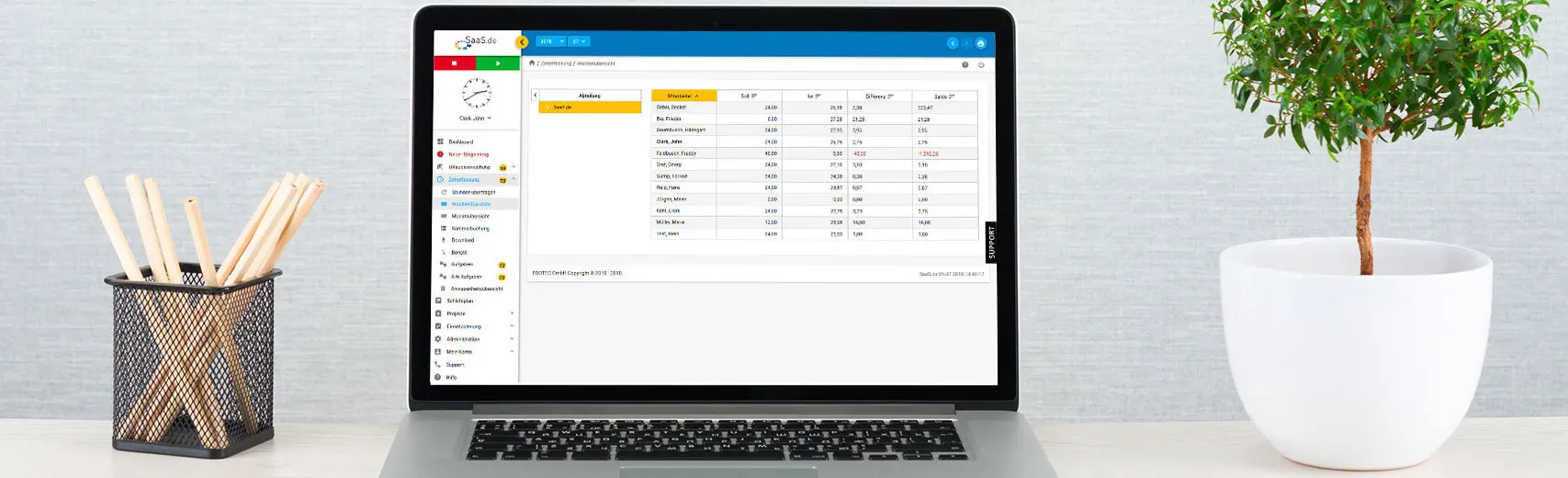 Zeiterfassung Ort- und Zeitunabhängig