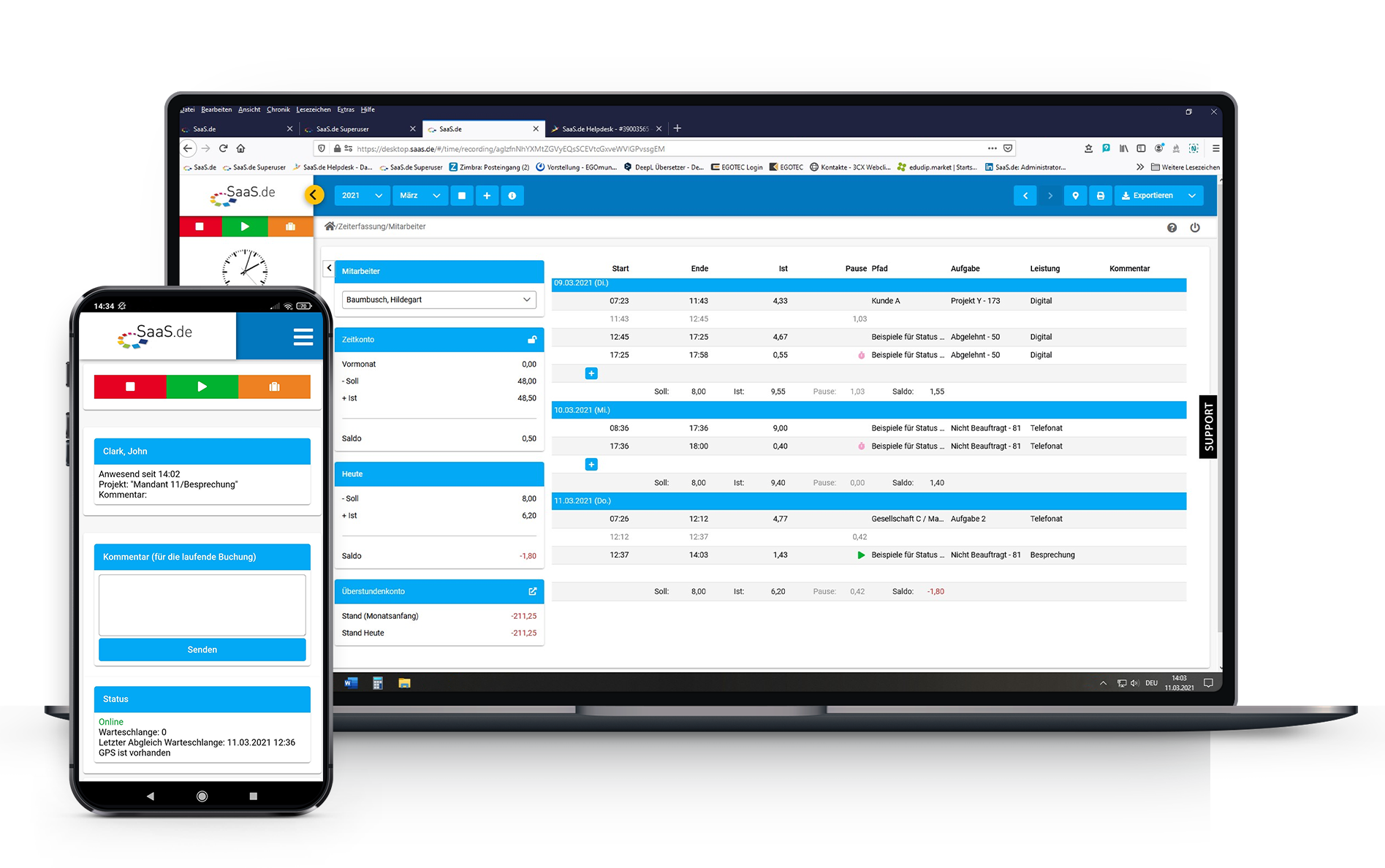 Zeiterfassung Portal